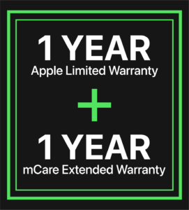 1 year Apple and 1 year mCare Logo